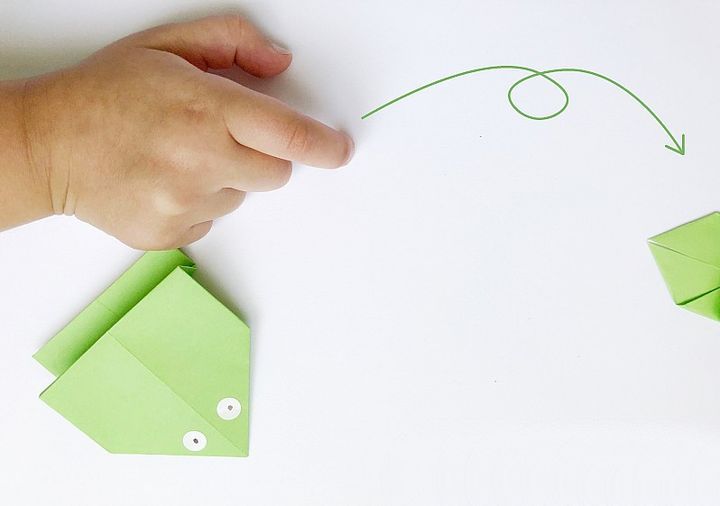 Пошаговая инструкция по сборке простой оригами-лягушки