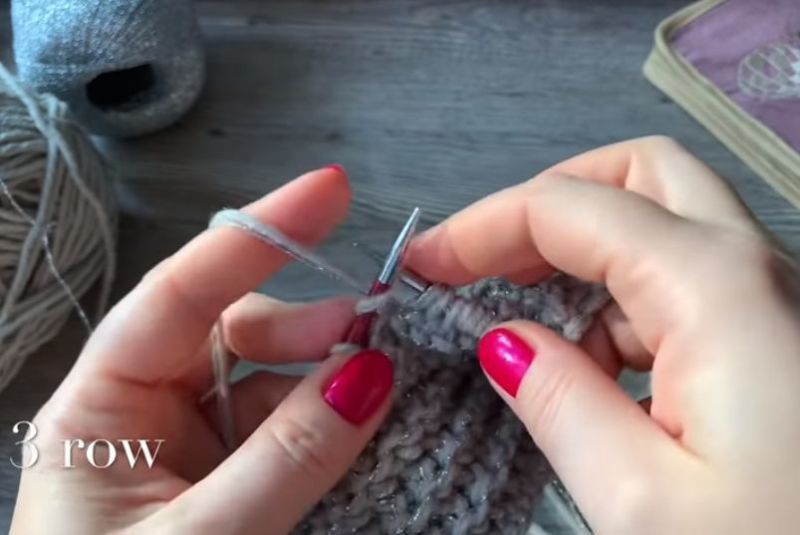 Как вязать платочную вязку по схемам круговыми и обычными спицами для начинающих