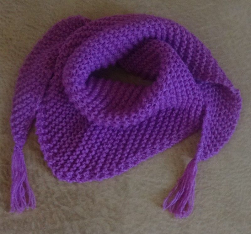 Как вязать платочную вязку по схемам круговыми и обычными спицами для начинающих