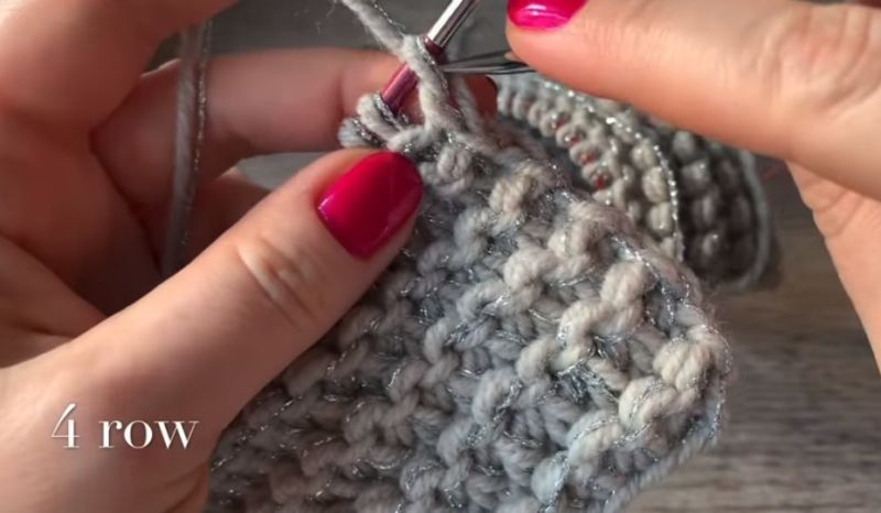 Как вязать платочную вязку по схемам круговыми и обычными спицами для начинающих