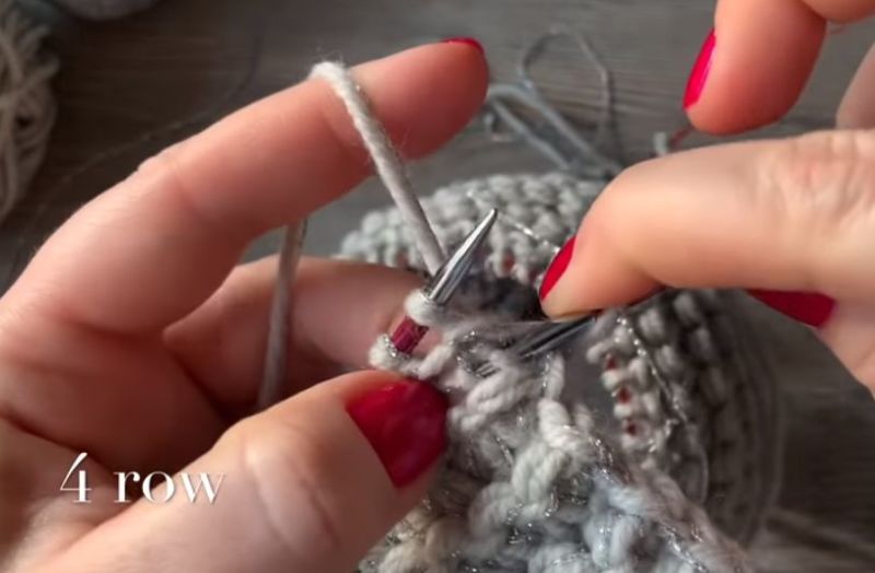 Как вязать платочную вязку по схемам круговыми и обычными спицами для начинающих