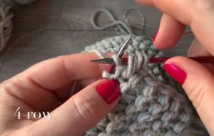 Как вязать платочную вязку по схемам круговыми и обычными спицами для начинающих