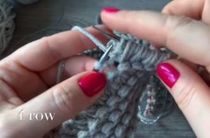 Как вязать платочную вязку по схемам круговыми и обычными спицами для начинающих