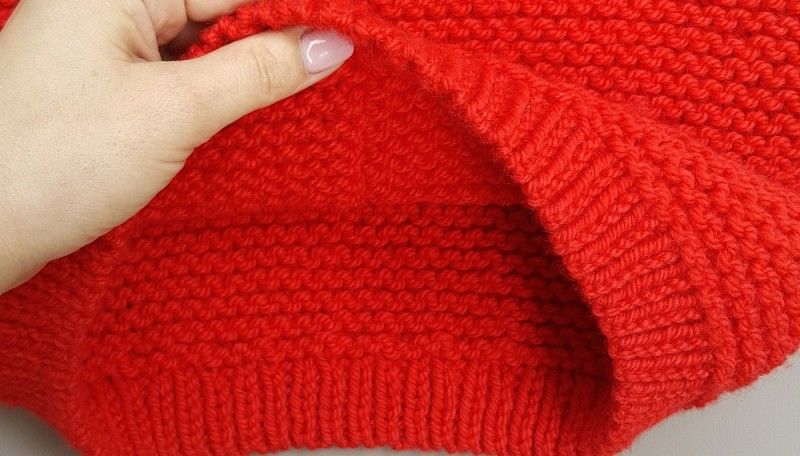 Как вязать платочную вязку по схемам круговыми и обычными спицами для начинающих