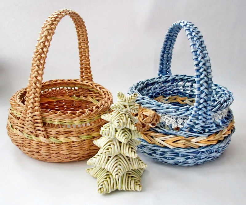 Плетение из газетных трубочек для начинающих: пошаговое описание создания простых и красивых поделок