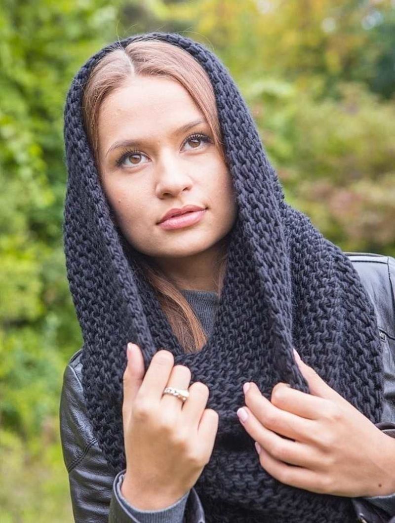 Шарф снуд спицами с описанием схемы: 92 фото новинки, подборка лучших вариантов моделей 2019