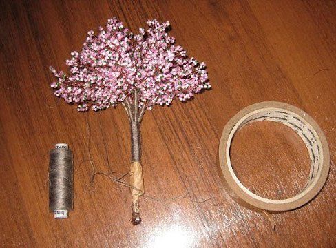 Деревья из бисера, поделки из проволоки своими руками, схемы изделий из бисера