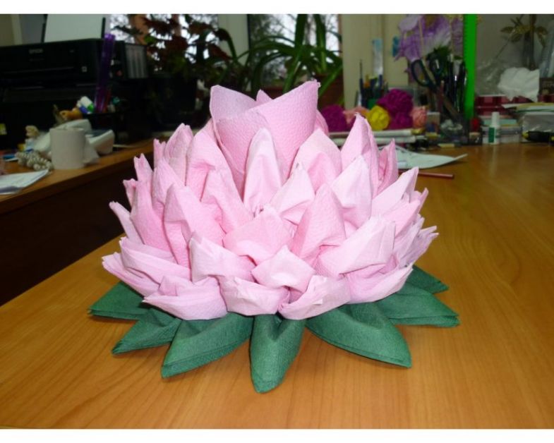 Цветы из салфеток своими руками для начинающих: пошаговый мастер класс с фото и видео