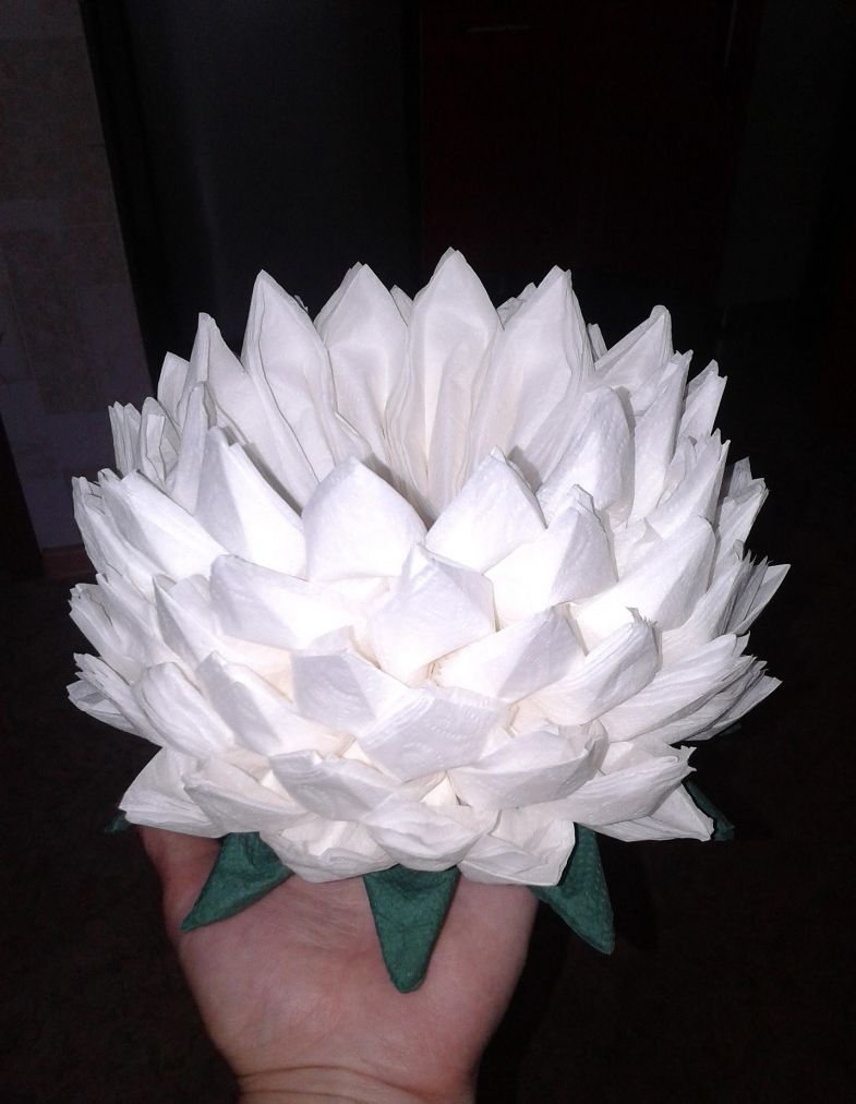 Цветы из салфеток своими руками для начинающих: пошаговый мастер класс с фото и видео