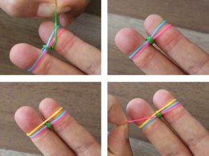 Как плести из резинок фигурки на рогатке видео-урок для начинающих