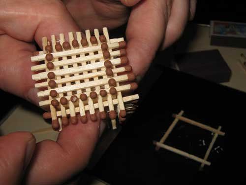 Поделки из спичек: 100 лучших фото интересных идей