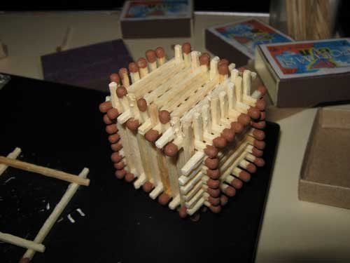 Поделки из спичек: 100 лучших фото интересных идей