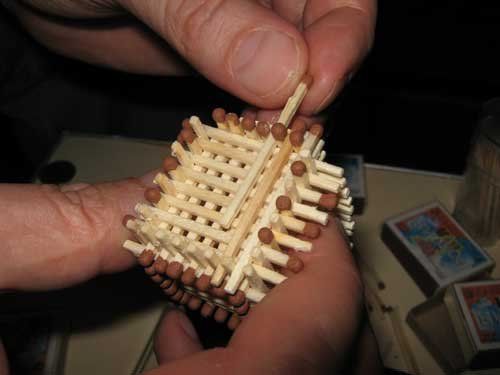 Поделки из спичек: 100 лучших фото интересных идей