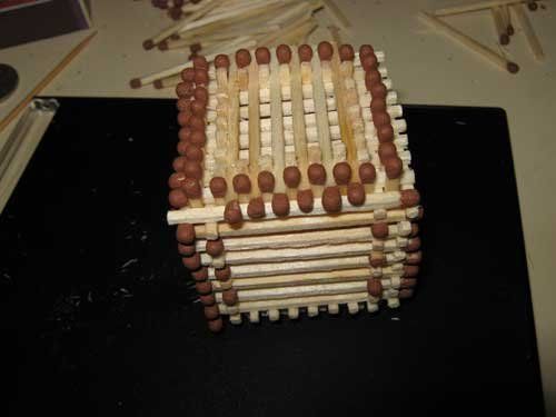 Поделки из спичек: 100 лучших фото интересных идей