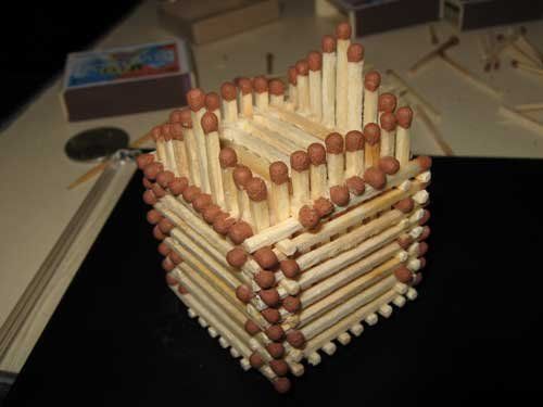 Поделки из спичек: 100 лучших фото интересных идей