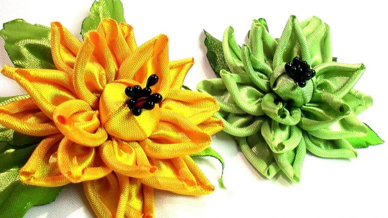 Канзаши своими руками: простые модели и способы изготовления