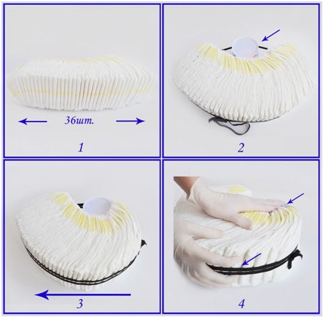 Торт из памперсов  своими руками (девочке, мальчику): пошаговое фото, мастер-класс