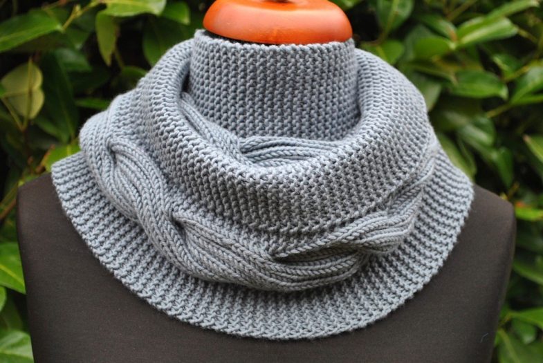 Шарф снуд спицами с описанием схемы: 92 фото новинки, подборка лучших вариантов моделей 2019
