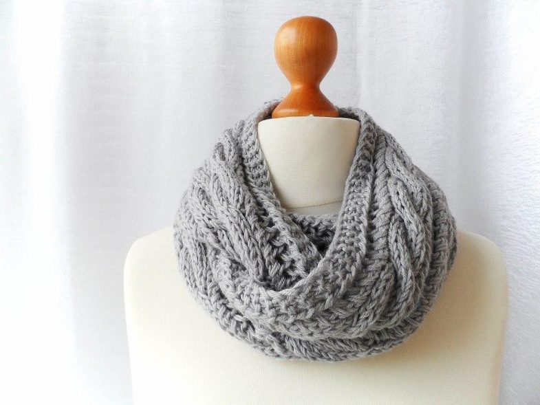 Шарф снуд спицами с описанием схемы: 92 фото новинки, подборка лучших вариантов моделей 2019