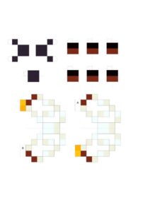 Шаблон пчелки, развертка