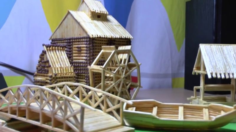 Поделки из спичек: 100 лучших фото интересных идей