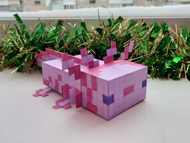 Аксолотль из Майнкрафт