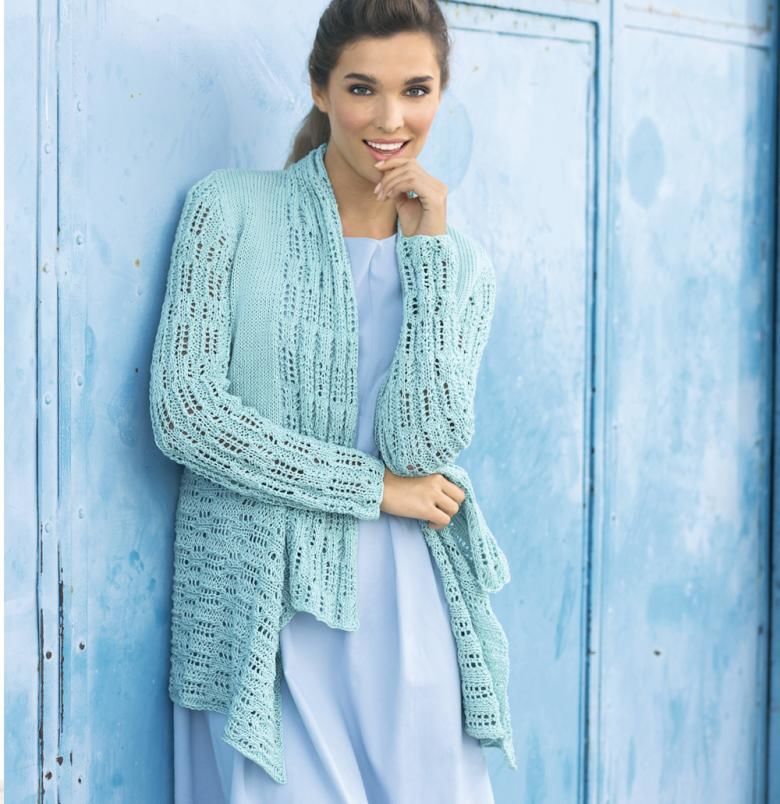 Ажурные узоры спицами, больше 60 схем и изделий с ажурными узорами, Узоры для вязания спицами