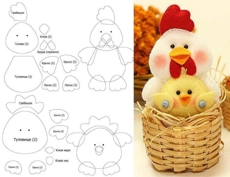 Новогодние игрушки из фетра: выкройки, фото, пошаговое описание