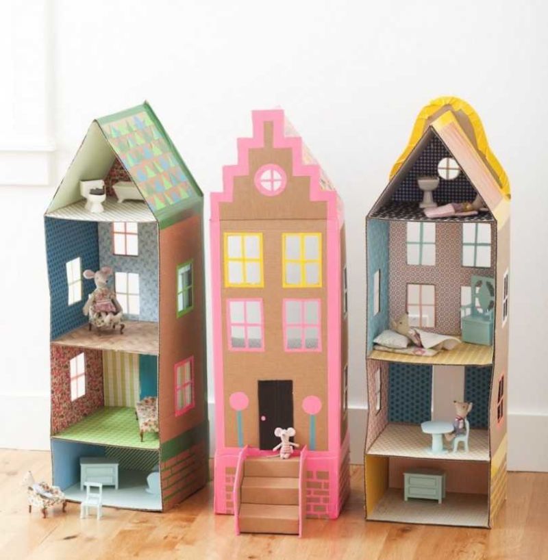 Поделки из картона - 122 идеи, что можно сделать из цветной бумаги для детей