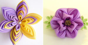 Канзаши своими руками: простые модели и способы изготовления