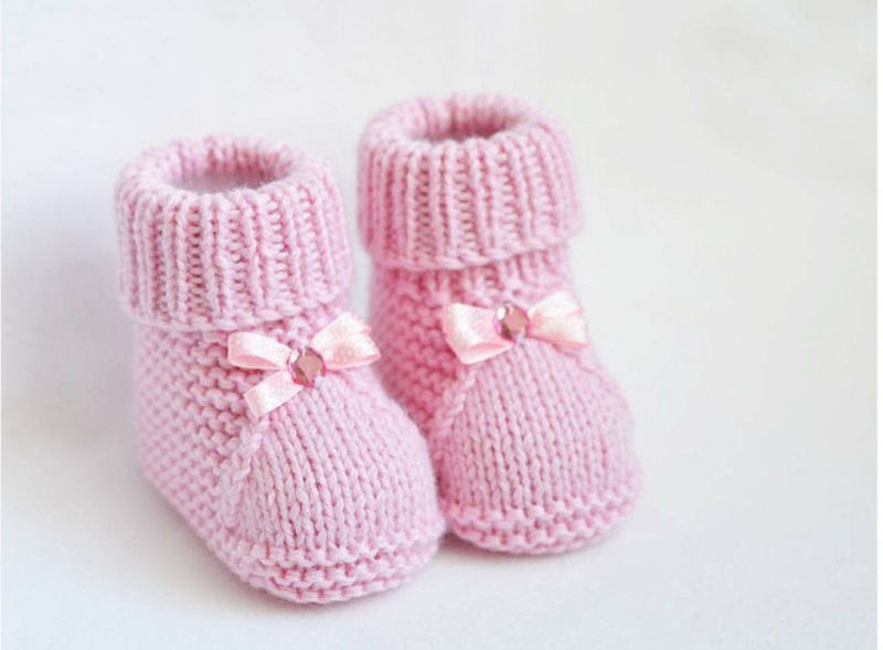 Как вязать пинетки спицами по схемам вязания с видео и фото