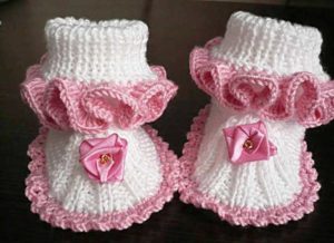 Как вязать пинетки спицами по схемам вязания с видео и фото