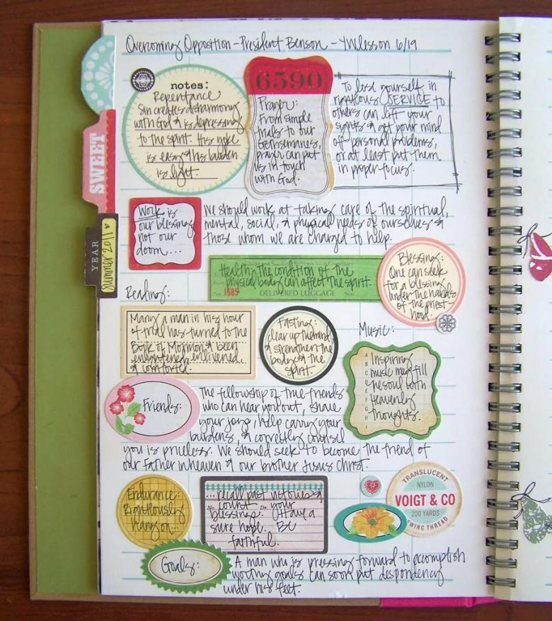 Идеи для личного дневника - обзор способов необычного оформления, фото идеи