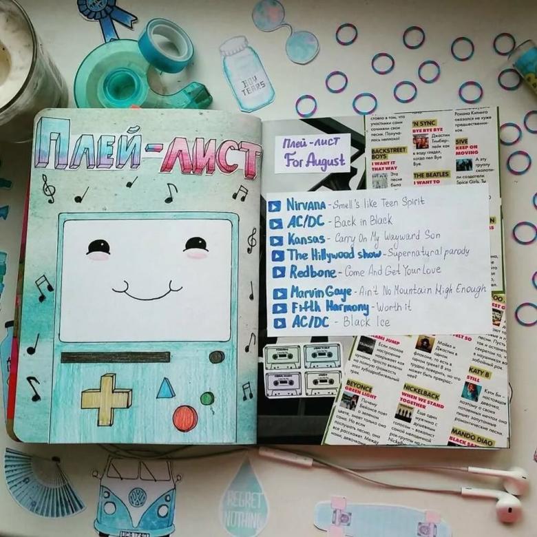 Идеи для личного дневника - обзор способов необычного оформления, фото идеи