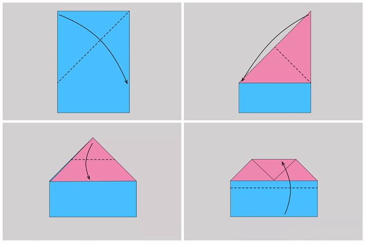 Схема сборки конверта
