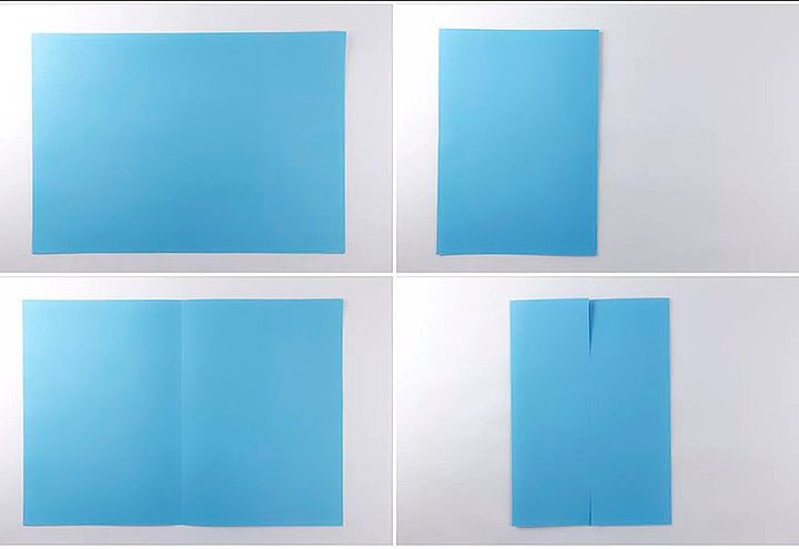 Схема сборки коробочки-оригами