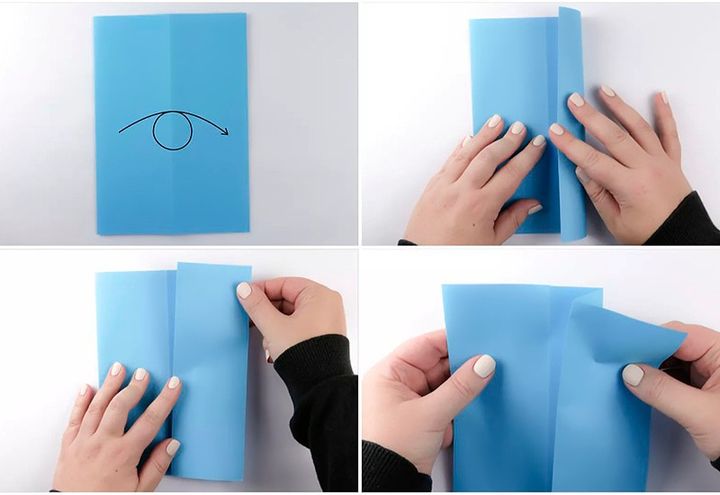 Схема сборки коробочки-оригами