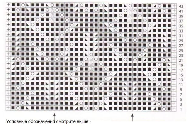 Схема к цветочному узору