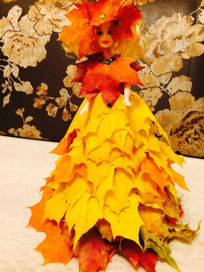 Поделки из листьев на тему осени в школу 4