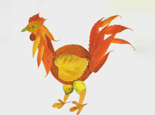 детские поделки из листьев на тему осени