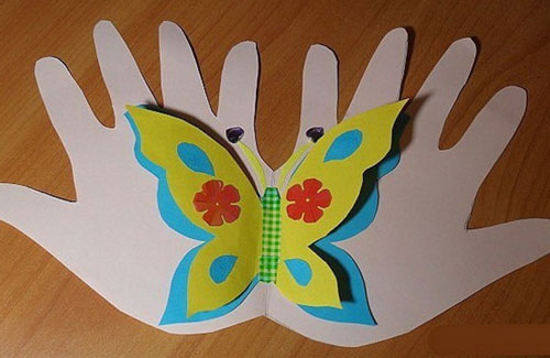 открытка детская своими руками на День матери 4