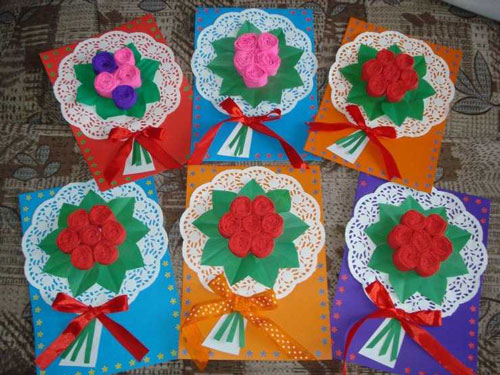 день матери открытки своими руками шаблоны 4