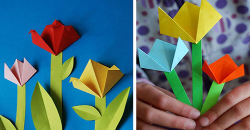 изготовить открытку своими руками к Дню матери 5