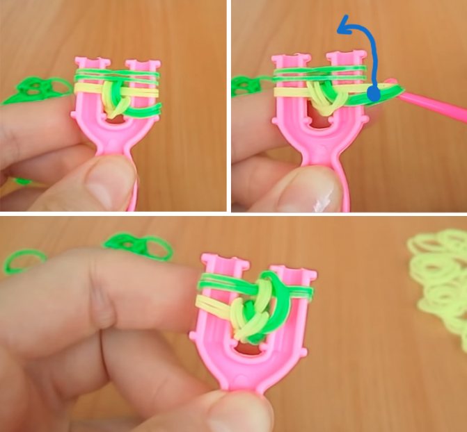 Браслеты из резинок на рогатке: особенности технологии плетения ангела и сердечка крючком, мастер-классы