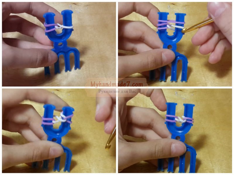 Инструкция по плетению браслетов из резинок для начинающих