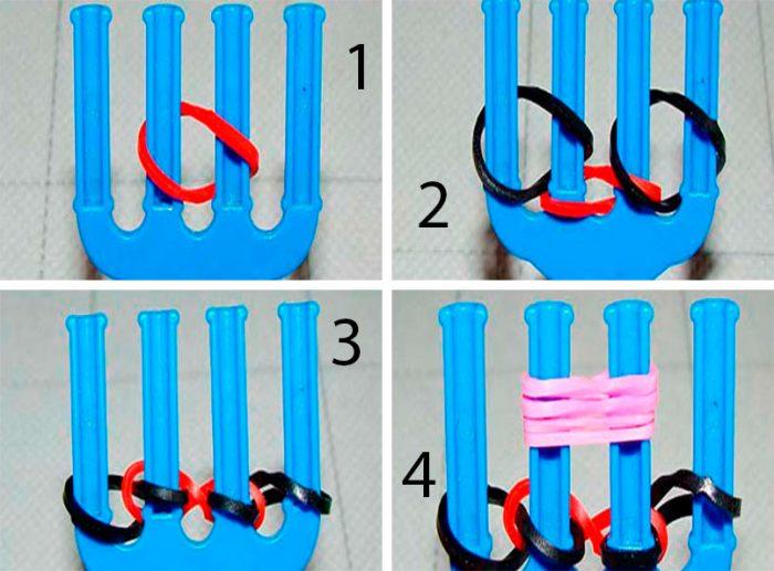 Как плести браслеты из резинок — схемы плетения, советы начинающим и обзор лучших идей как сплести стильные браслеты (85 фото)