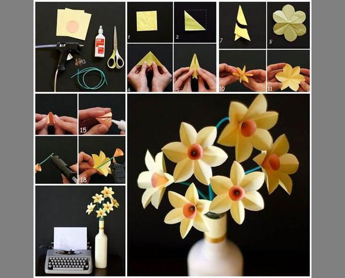 Оригами цветок из бумаги схема: от кактуса до розы