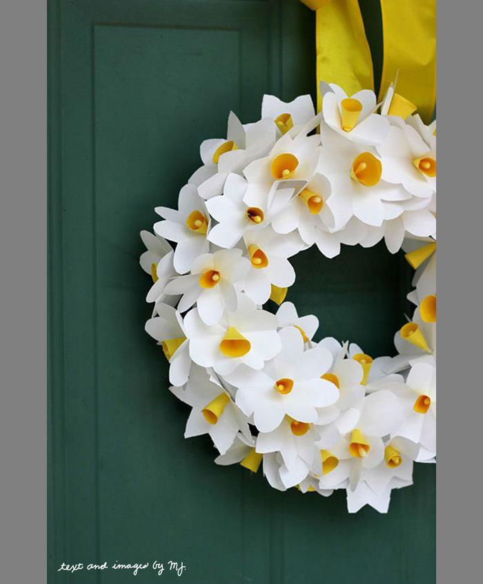 нарциссы из бумаги