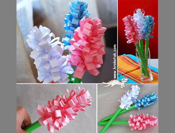 гиацинты из бумаги