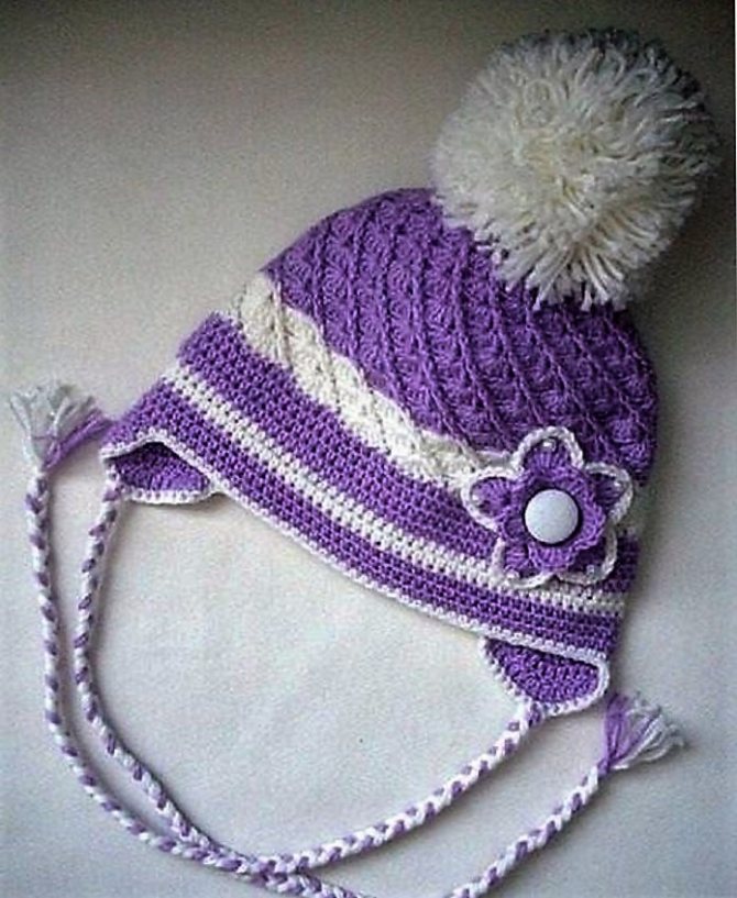 Схемы вязания крючком колпаков с описанием